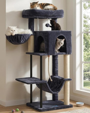 Cat Tree, Cat Tower for Indoor Cats, 43.3 Inch Cat Tree Tower with Sturdy Steel