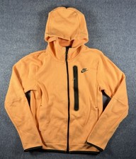 Nike Sportswear Tech Fleece Hoodie Womens XS Orange Peach Full Zip Windrunner