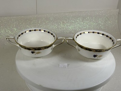 Georgische Reproduktion früher Royal Worcester Suppentassen/2 Teetassen mit Henkeln