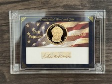 Zachary Taylor Handwritten Word And Coin!! /60