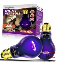 2Pack Reptile Heat Lamp 100W Reptile Night Heat Bulb Night Heat Lamp 100.0