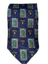 Men  s Cape Cod Neck Tie Christmas Tree Design 100 Silk Made In USA