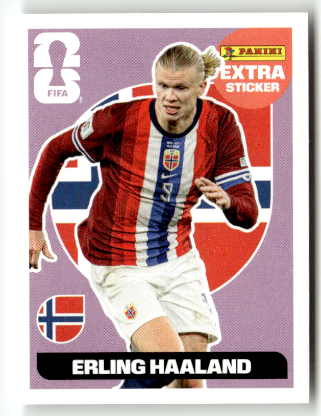 Panini 2026 World Cup WM America Sticker No. Erling Haaland Purple