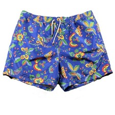 Polo Ralph Lauren Men Traveler Classic Swim Trunks Blue Floral Lined 3XB M141