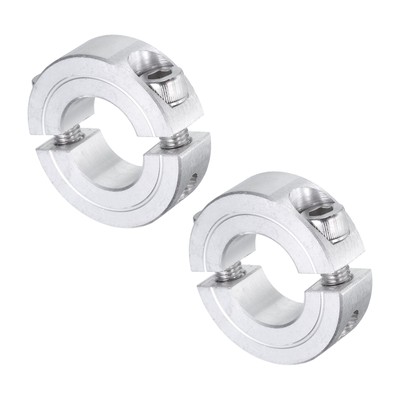 2pcs Double Split Shaft Collar 3/4'' Bore Aluminum Clamping Collar 1-1/2'' OD