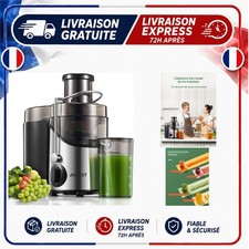 Centrifugeuse Extracteur de Jus Juilist 400W 3 Vitesses Argent
