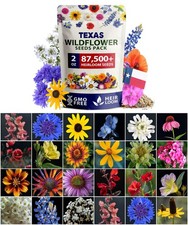 HOME GROWN Texas Wildflower Seeds 87,500+ Non-GMO Perennial 2 oz, Multi  175.28 per gallon