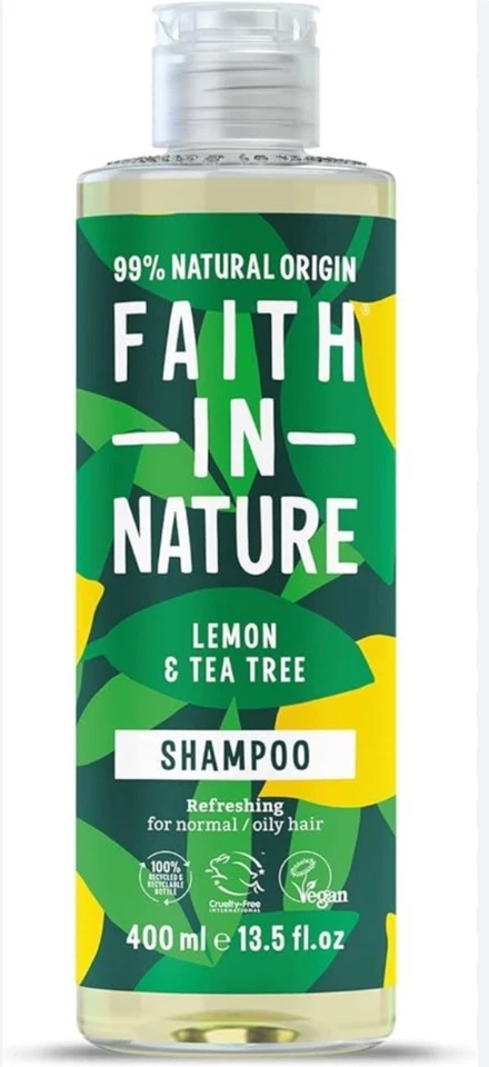 ‎FAITH IN NATURE Faith In Nature Natural Lemon & Tea Tree Shampoo, Refreshing 400ml