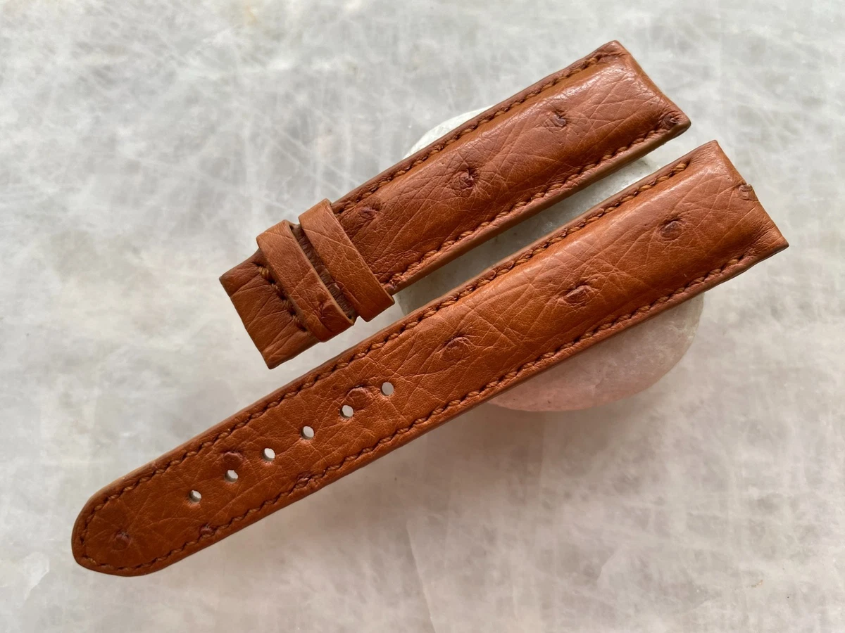 Cinturini In Pelle Con Zampe Di Struzzo - 17 Mm