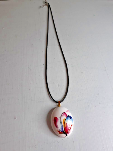 Handmade Abstract Multi Color Fractured Flower Eco-Resin 18 Inch ...