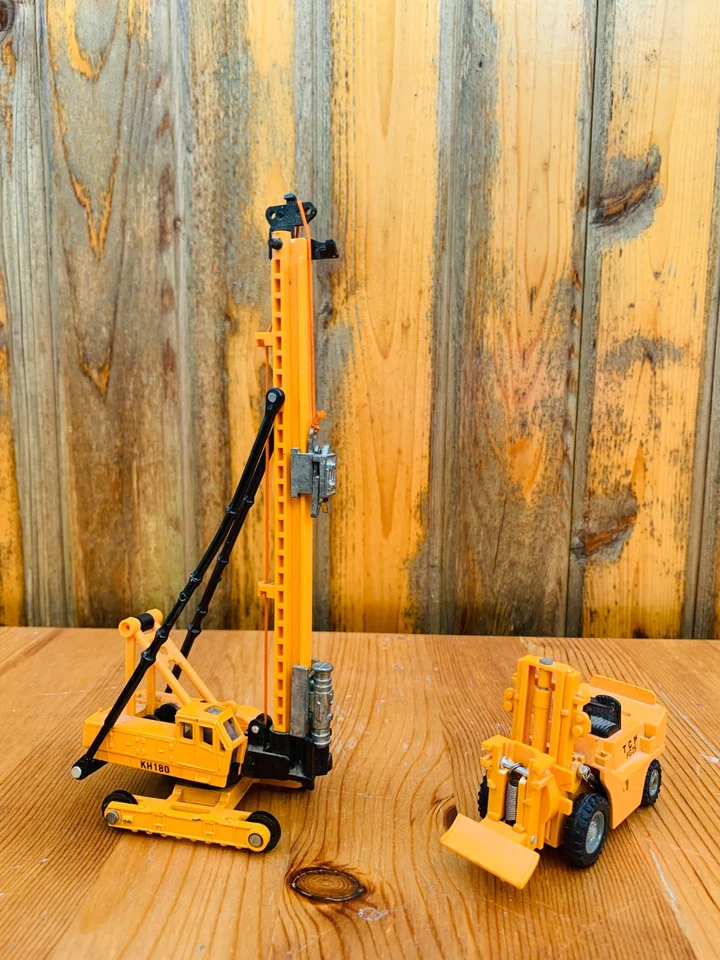Shinsei Power Mini Collectible Construction Vehicles (Fork Lift and Pile Driver) - Image 2 of 4
