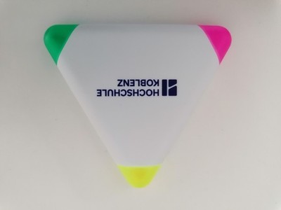 Dreieckiger Textmarker (3-in-1) Highlighter 3 Colors