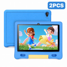New Android 15 Kids Tablet 10.1" 128GB ROM WiFi 6 Parental Control Drop Proof-2x