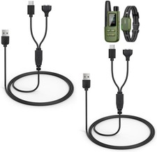 2-Pack Dog Shock Collar Charger Cord Replacement for Jugbow Training Collar, 2-I