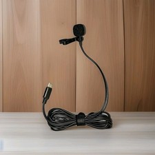 Type-C Lavalier Microphone Mini Lapel Tie Clip Condenser Mic for PC Camera Phone