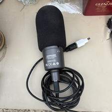 Audio-Technica AT2020USB USB Cardioid Condenser Mic Black, Headphone Jack