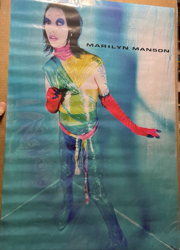 NEW OLD STOCK~MARILYN MANSON #7512~ ORIGINAL ROLLED 22X34" POSTER~ 1998~ VINTAGE