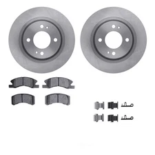 Disc Brake Kit-Rotors with 5000 Advanced Brake Pads includes Hardware DFC