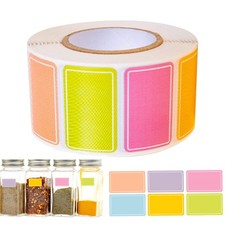 Colored Labels Stickers 500 Pcs 0.98x0.59 Inches Waterproof Self-adhesive Labels