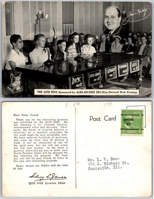 Quiz Kids Radio Program Postcard