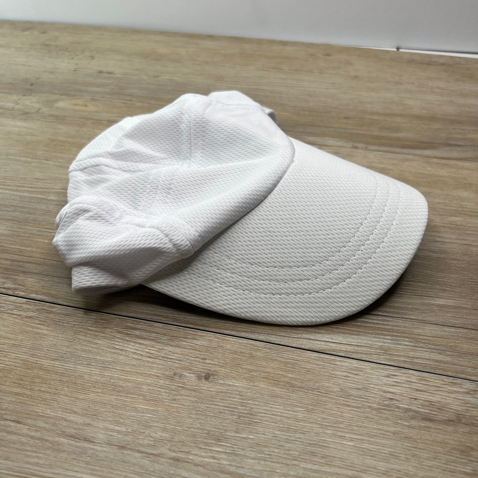 Solid Blank White Hat White Hat Adjustable Adult … - image 6