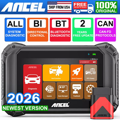 ANCEL V5BT OBD2 Scanner All System Diagnostic ABS Bleeding BMS EPB Oil DPF Reset