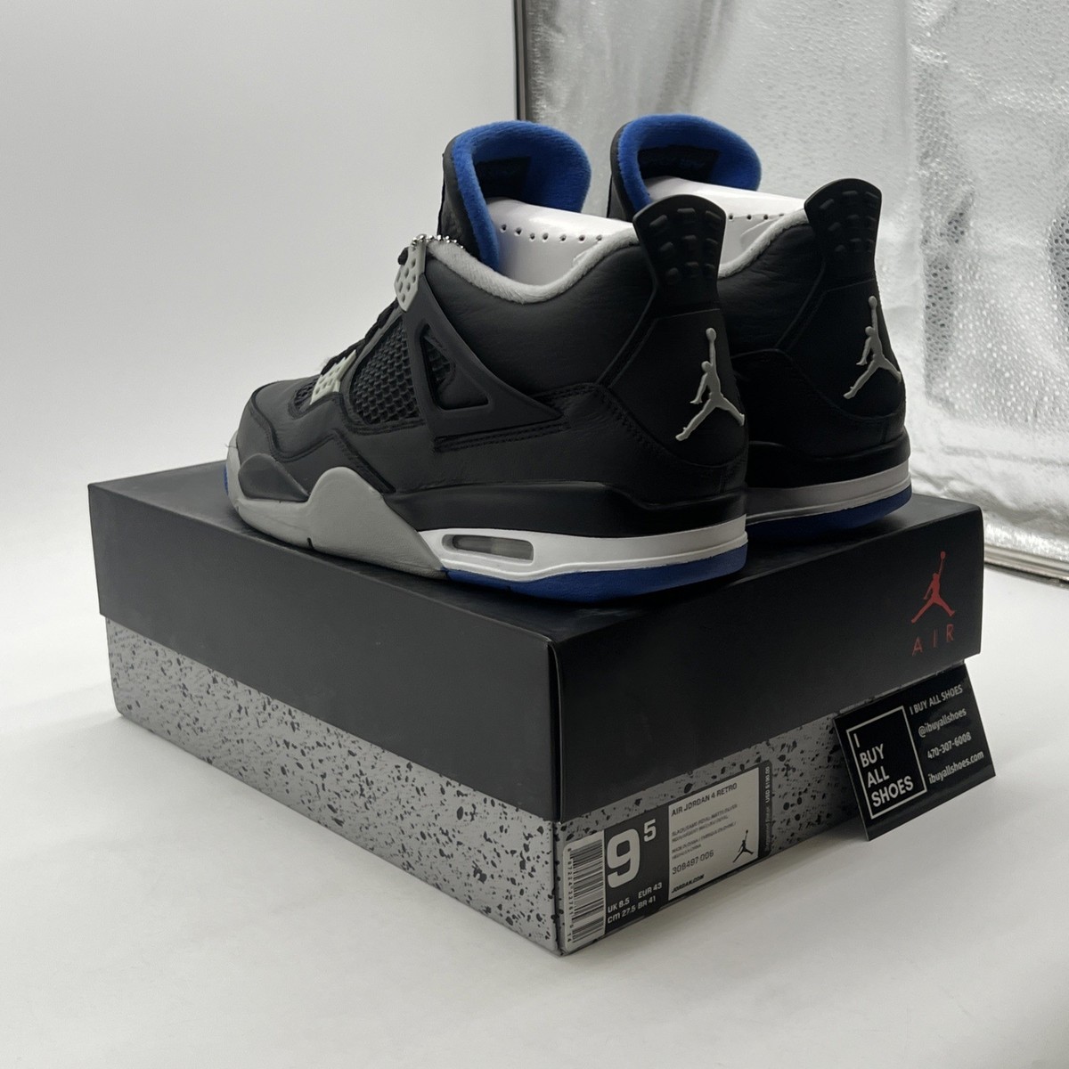 Size 9.5 - Jordan 4 Retro Motorsports Alternate 2017 for sale