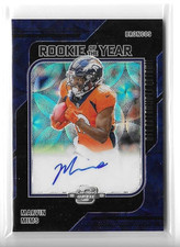 2023 Panini Optic Contenders Marvin Mims Black Pulsar ROY Rookie Auto /25