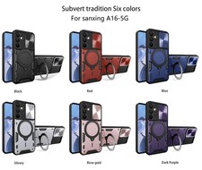 Ring Stand Magnetic Case Sliding Lens Cover For Samsung Galaxy A16 5G A37 A57