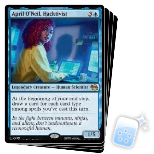 APRIL O'NEIL, HACKTIVIST X4 Teenage Mutant Ninja Turtles TMT Magic