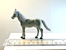 Large vintage gray standing plastic horse figure as shown.