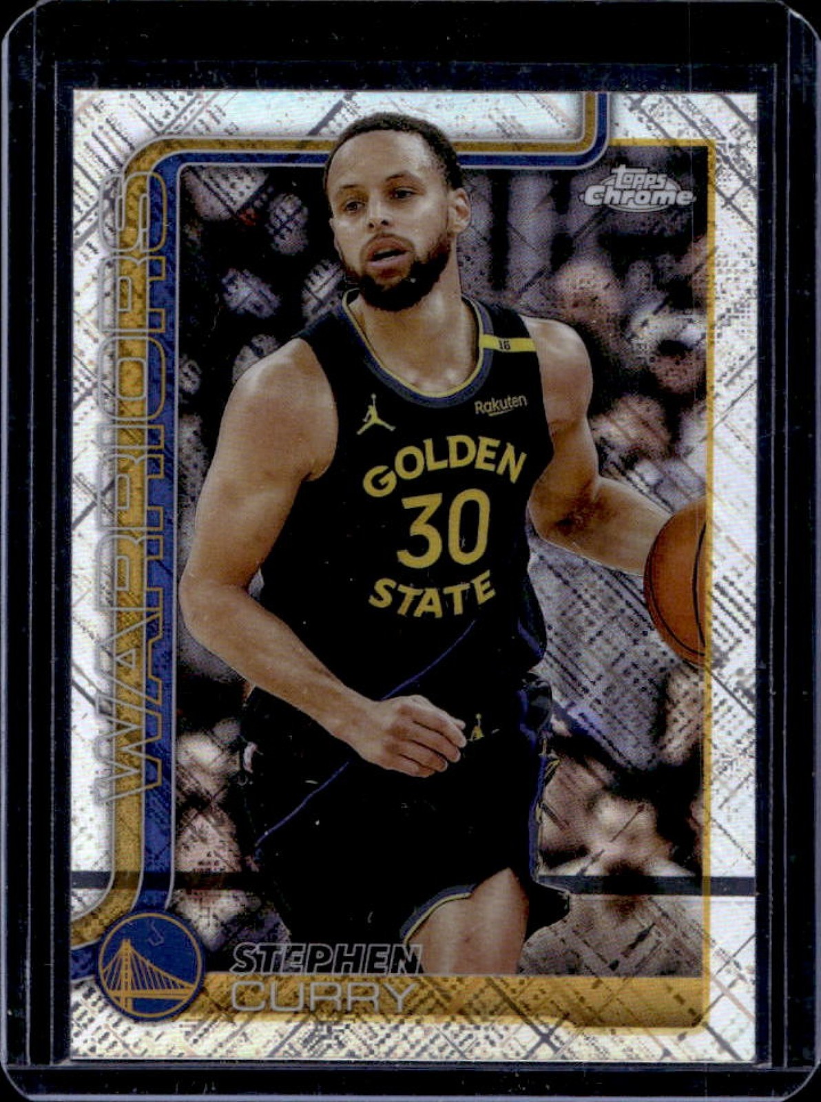 2025-26 Topps Chrome Stephen Curry Skylight Refractor #201 Warriors