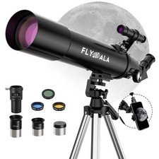 FlyGala Telescope for Kids and Adults,80mm Aperture 600mm Focal Length Beginn...