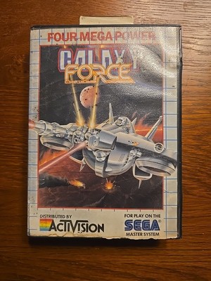 Galaxy Force Sega Master System SMS Four Mega Power Variant - Case, Manual, Game