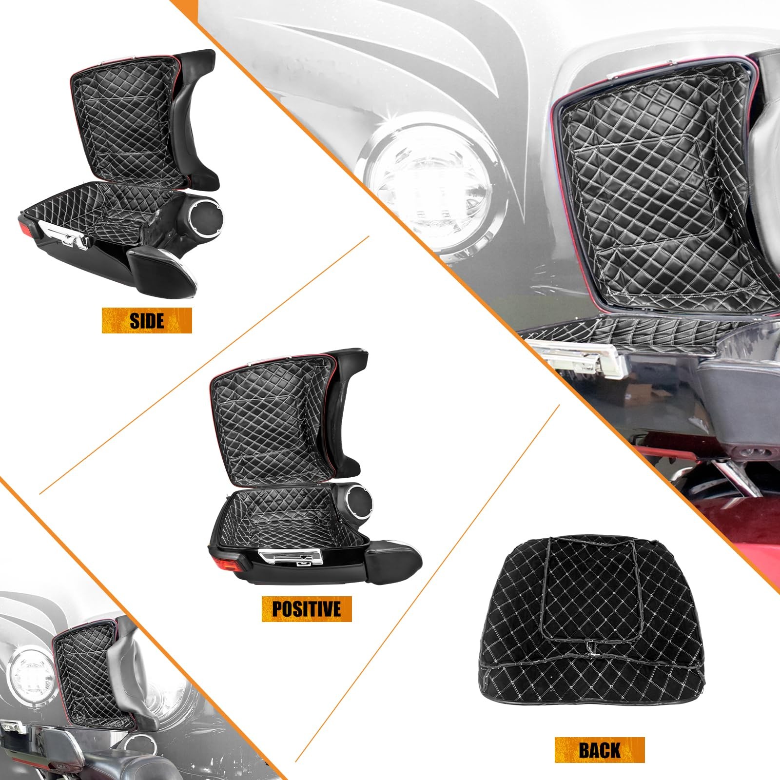 HCmotorku Motorcycle King Tour Pack Liners Touring Pak Inserts Fits