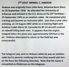 TELEGRAM FROM PARENTS TO A  WW II INSTRUCTOR PILOT KILLED IN CRASH — photo 2