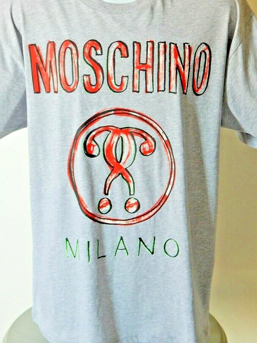 NWT MEN AUTHENTIC MOSCHINO COUTURE MULTICOLOR PRINT GRAPHIC