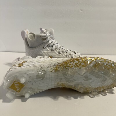 【28cm】UA SPOTLIGHT CLONE 3.0 MC Under Armour TEAM Spotlight Clone 3.0 MC Men's 14 White Silver