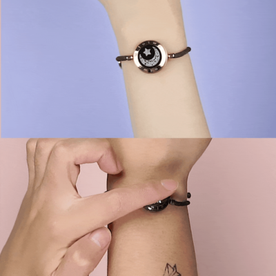 プルートlove Totwoo Long Distance Touch Light Up&Vibrate Bracelets for