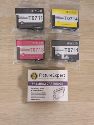 Premium kompatible Tintenpatronen - PictureExpert - T0711 - T0713 - T0714