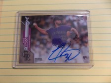 2020 Topps Chrome Jesus Tinoco Rookie Auto Autograph RC Rockies 