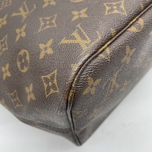 Louis Vuitton Tote Bag Neverfull MM Brown Monogram Leather M40156 VI2068 Auth - Picture 8 of 24