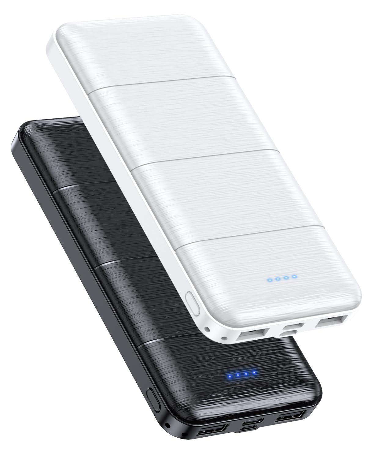 15000mAh Dual USB Power Bank 2-Pack with Type-C Fast Charging