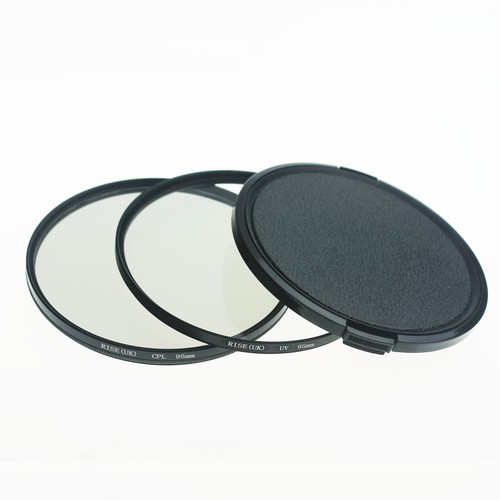 95mm CPL CIRCULAR POLARIZER + UV FILTERS Filter 95 mm+95 MM LENS CAP FOR CAMERA - Picture 2 of 3