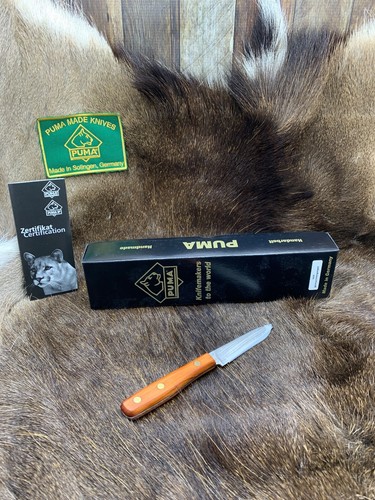 2018 Puma 120002 Schalen II Knife With Hardwood Handles Mint In Box - Picture 19 of 20