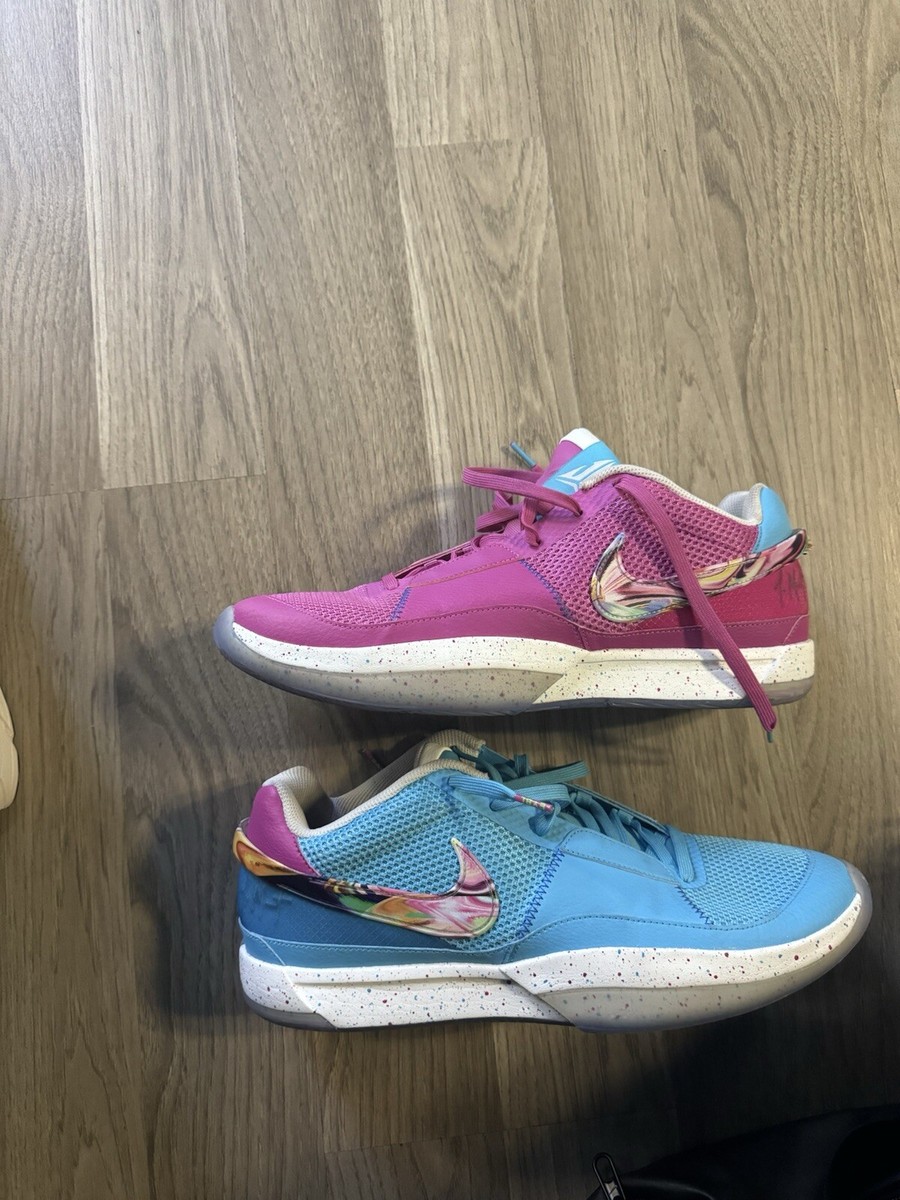 NIKE ☆ JA 1 ‘EYBL’ Blue Fuchsia Ja 1 'EYBL Blue Fuchsia Mismatch' - Nike - FN5182 900