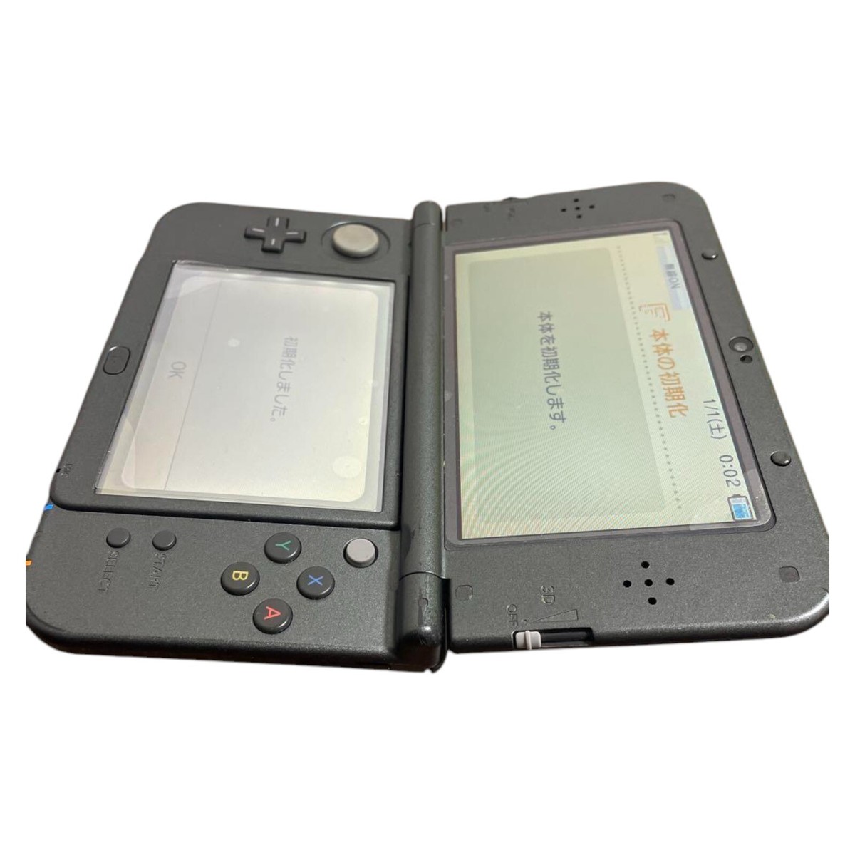3ds newLL 黒 USED Japanese New Nintendo 3DS XL LL METALLIC BLACK only