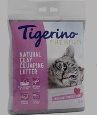 Tigerino Premium Baby Powder Scent High Absorbency Low Dust Cat Litter *6Kg*PACK 2.69 per kilo