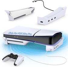 Horizontal Stand for PS5 Slim/PS5 Pro Console with 4 USB Ports, Base B...