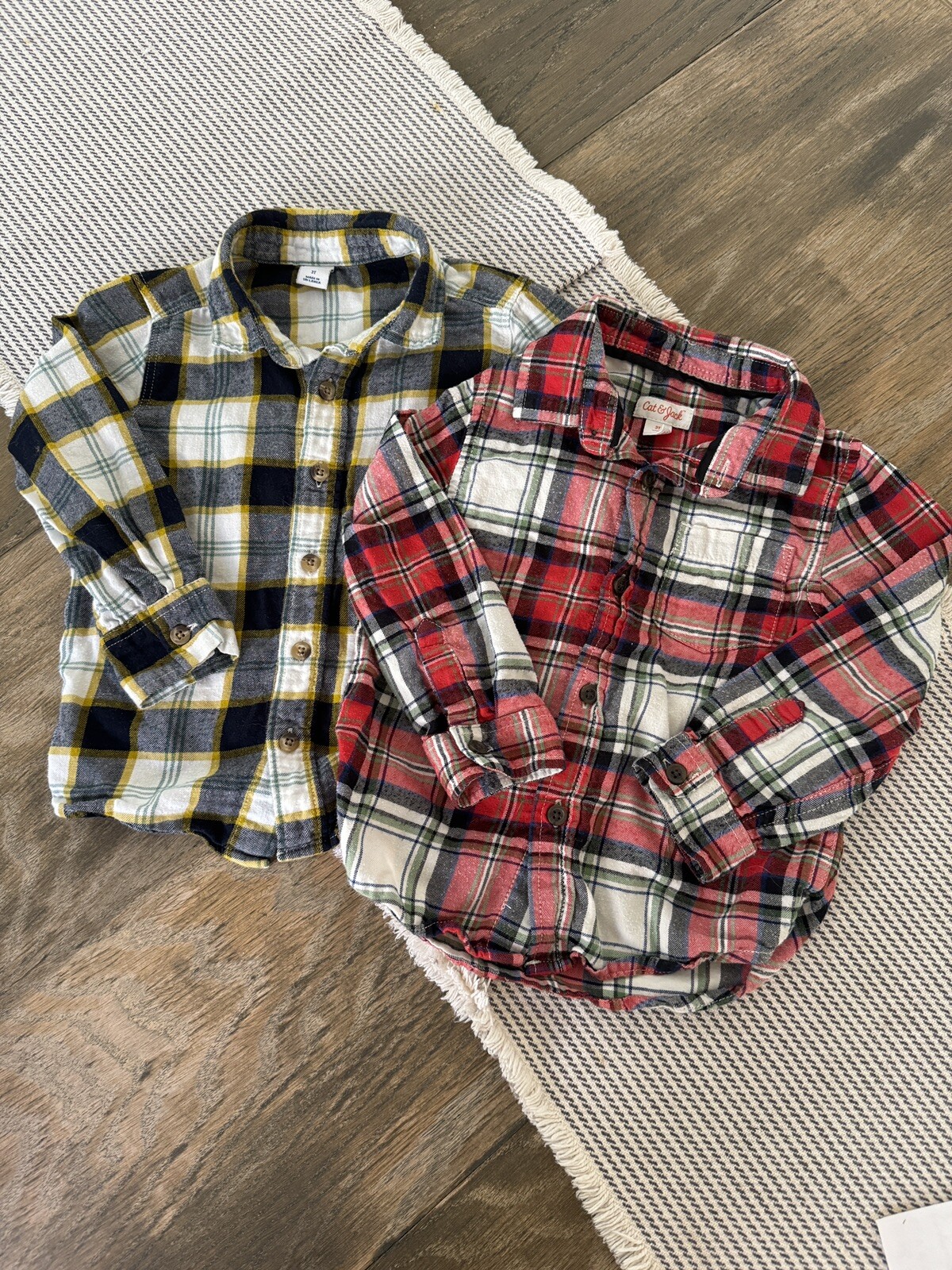 kids flannel shirt Lot Of Two size 3T. Toddler Clothes Winter Clothes Flannels-image